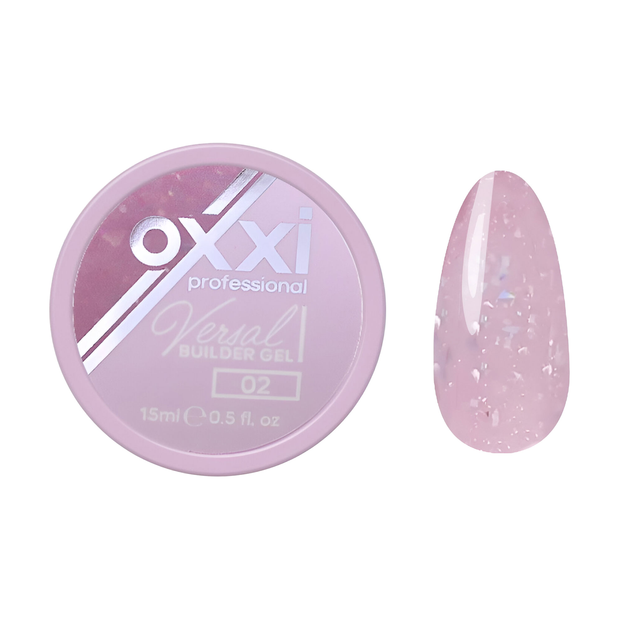 Моделювальний гель для нігтів Oxxi Professional Versal Builder Gel 02, 15 мл